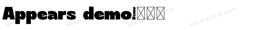 Appears demo字体转换